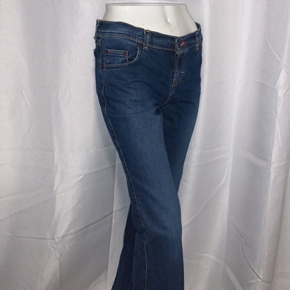 Vintage Blue Flare Wide Leg Jeans - Picture 11 of 16